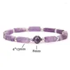 Strand Amethyst Body-purify Slimming Bracelet Natural Bead Energy Bracelets For Women Used To Relieve Fatigue Lose Weight Gift