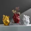 Vase créatif anatomique de coeur de coeur vase vase nordique corporal art vase sculpture bourse de fleur de fleur décor de la maison ornement meilleur cadeau