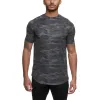 T-Shirts Sleeveless Sport T Shirt Men Fitness Tops Mesh Camo Running Tshirt Gym Shirt Quick Dry Sports TShirt