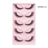 25mm False Eyelash Faux Mink Lashes Long Dramatic 5D Russian C D Curl Fluffy Thick Lash Handmade Eye Makeup