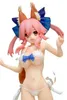 Heroes de quadrinhos Jeanne Darc Anime Figuras Tamamo No Mae Saber Sexy Swimsuit Girl Modelo Ação Figura GK Toys For Kids Gifts Car Decoração 240413