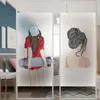 Fönsterklistermärken jelnln girly mönster elektrostatisk frostat film vardagsrum sovrum flicka bröllop skjutdörr glas