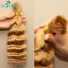 Cabelo humano a granel para trançar destaque a onda profunda cor 30 desenhado duplo birmanês boho tranças