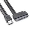 Hoge kwaliteit 1 stcs 22pin sata USB dual power esata USB 5V combo tot 22pin sata USB harde schijf kabelaccessoires voor betrouwbare gegevensoverdracht en