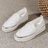 Sıradan Ayakkabı Kadın Platformu Flats Crystal Luxury Loafers Tasarımcı 2024 Sonbahar Spor Yürüyüş Spor ayakkabıları trend Mujer Zapatillas