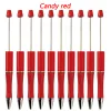 Długopisy 50pcs Nowe kolory z koraliki Pensj Pen Pen Pen Pire Prezent BEADLABLE PINS DO SZKOŁYM STODY DIY PINS do pisania uroczego pióra papieru piśmiennego