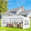 10'x20 'Outdoor Party Tent met 4 verwijderbare zijwanden, waterdichte luifel Patio Wedding Gazebo, wit