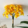 Fiori decorativi sposa daffodil artificiale da 6pc bouquet home ornaments finte flower wedding feste