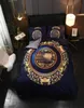 Mode queen size designer beddengoed set omvat 4 pc's katoenen dekbedoverdeksel