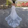 Flavinke Romântico Sweetheart Mermaid Vestres de noiva clássicos Off Ombro Plus Size Bridal Gowns Apliques Vestidos de Novia