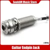 Cabide 10pcs Cylinder Guitar Pickup Endpin Saída Jack Nickel Strap Lock Chrome