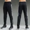 Pantaloni estivi elastici uomini che corrono pantaloni sportivi che jogging pantaloni della tuta casual outdoor a secco a secco con cerniera sciolta palestra pantaloni