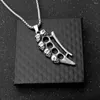 Chains Tiger Finger Wrestling Hand Brace Pendant Retro Creative Titanium Stainless Steel Necklace Sweater Chain Long