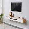 Nordic Solid Wood Living Room TV se tient un mobilier de maison minimaliste petit mur ménage monté en suspension avec des tiroirs