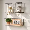 Plaques décoratives Style nordique Simple Iron Shelfing Shelf-Shelf Rack Storage Decor Solder Salon Home Decoration