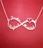 Stainless Steel Custom Name Necklace Personalized Rose Gold Silver Infinity Pendant Friendship Necklace Jewelry Friend Gift 2111236031428