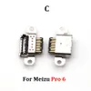 2st Type C för Meizu 15/15 Lite /16th Plus /M15 X8 Pro 6 MX6 Micro USB Jack Socket Connector Laddningsport Reparation