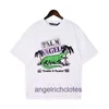 Vêtements de créateurs haut de gamme pour angles PAA Chaopai Crocodile Squelette Lettre imprimement Tshirt à manches courtes pour hommes et femmes