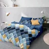 Ensemble de literie Géométrie Lit de lit de couette couette Home Textiles Styles vintage lavables