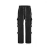 Pantalon de pantalon masculin style lourd 3d coupe cheville bandes travaillant masculin et femmes occasionnelles hip hop high street