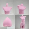 Velvet Underwear Mannequin Body Props Female Bust Bra Pajamas Display Stand Ladies Lingerie Store Human Underwear Model Stand