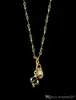 Designer di lusso Gioielli Donne Collane Regalo Dinosaur Collana a pendente a pendente in acciaio inossidabile Catene spesse in oro 18K con Pend3597828 chiave Pend3597828