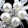 Clips de cheveux Blijery Pretty Crystal Riginestone Pearls Floral Bridal Brids Heading Women Jewelry Party Mariage Accessoires