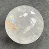 Figurines décoratives 259g Stone naturelle Clear Quartz Ball Polished Rainbow Sphere Crystal Reiki Guérisse Cadeau DÉCOR FENGSHUI Y734