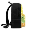 Sac à dos diverses tranches d'agrumes 3 arrivages unisex sacs de sac décontracté fond de glaçons citron coupés délicieux alimentaires