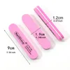 100 Pcs Sponge Mini Straight Nail File 100 180 Polisher Pedicure Manicure Tool Washable For Gel Polish Nail Art Tool Accessory