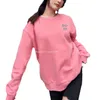 Kadın Tankları Camis Kadınlar Büyük Boyutlu Üstler Tasarımcı Miu Stud Boncuk Hoodies Saf Renk Pembe Giysiler Tişört