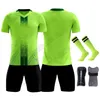 Mężczyzn Soccer Sets Pad Pad Wysokiej jakości kostium treningowy dla dzieci Koszulki piłkarskie Zestawy chłopców koszulka piłkarska Ubrania mundury 240402
