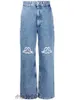 Jeans Womens Designer Trousper Legs Open Fork Fork Tight Capris Denim Troushers Add Add Fleece Gick