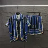 2Casablanc Shirt 22SS Shirts Designer Masao San Print Mens Casual Shirt Womens Loose Silk Casablacnca manches courtes T-shirt de luxe TEESQW13