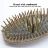 Głowa masażer grzebień profesjonalny pielęgnacja włosów zielone drzewo sandałowe grzebienia poduszka powietrzna Zdrowy masaż antystatyczna szczoteczka do włosów 240412