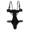 Bras in pizzo broviglio senza schienale orsacchiotto lenceria sexi para mujer donne rosse nera aperta cupless reggiseni braccia senza cavallo