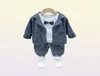 Vêtements Enfants Enfants enfants à plaid Costume Baby Vêtements d'automne Enfants Set Formal Gentleman 3pcs Tenue pour Boy Toddler 1 2 3 4 ANS O2958301