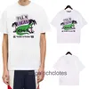 Vêtements de créateurs haut de gamme pour angles PAA Chaopai Crocodile Squelette Lettre imprimement Tshirt à manches courtes pour hommes et femmes