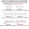 Stol täcker vindfläck tryckt stretch anti-fouling slipcover 3-sits soffa täcker elastiska all-inclusive vardagsrumsmöbler