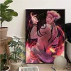 Japan Anime Jujutsu Kaisen Ryomen Sukuna DIY Poster Kraft Papier Vintage Poster Wandkunst Malerei Studienplakate Wandaufkleber