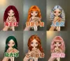 Wigs bambola Blythe Qbaby Natural Simple Base Basic Microvolumi Mohair Curls Curls 9-10 pollici Circostanza della testa Spedizione gratuita