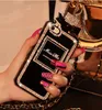 Party Crystal Phone Falls Parfymflaskemodet Telefonfodral för iPhone 12 11 Pro Max XS XR X 7 8Plus6189071
