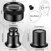 Watch Repair Kits 5 Pcs Jewelers Loupe Portable Monocular Magnifier 10X 20X Eye Loop Magnifying Glass Monocle For Lens