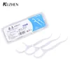 10pcs Dental Flosser Flosser Picks Zähne Zahnstockstäbe Zahn saubere Mundpflege 7,5 cm Zufällig