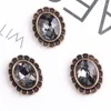 Charms 10pcs 10 13mm Anti-gold Color Fashion Alloy Material Imitation Crystal Flower Shape Charm For DIY Handmade Jewelry Making