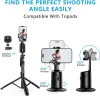 Tripods Tuto Face Tracking Tripod لـ iPhone Android 360 ° Carma Camera Camera Mount