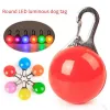 Led Luminous Dog Cat Collar Pendant Glowing Charm Lights Colorful Safety Lights for Night Walking Pet Collar Supplies Accessorie