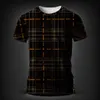 2024 men's short sleeved summer fitness T-shirt plaid T-shirt designer T-shirt men's luxury brand street dance top shorts casual wear DDTX172