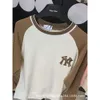 Женские толстовка толстовок осень ML Junior Style Contrast Raglan рукава футболка