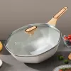 Gianxi da 28 cm frittura ottagonale padella bistecca di uova per casa wok pentola universale per padella passuali da cucina per cucina